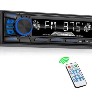 REAKOSOUND Bluetooth Single DIN Car Stereo with USB and AUX