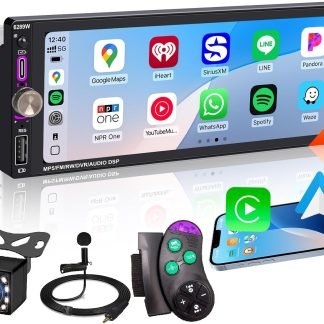 6.9in Single DIN Car Radio Apple CarPlay Android Auto Touchs