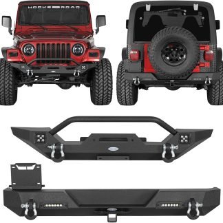 Quadratec QRC Front and Rear Bumper Kit Jeep Wrangler YJ TJ